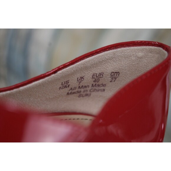 LifeStride Suki Red Patent Pumps Size 10 D'Orsay Heels - Picture 10 of 10